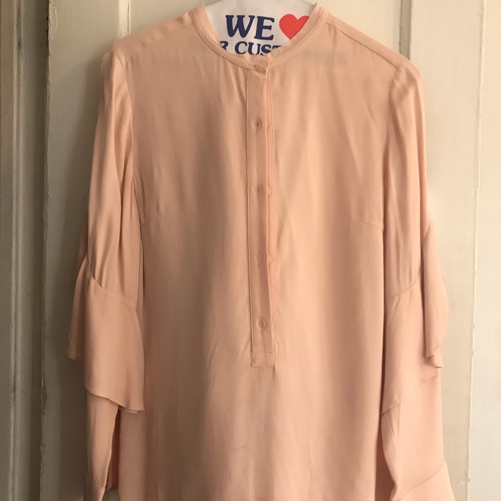 Club Monaco silk blush blouse